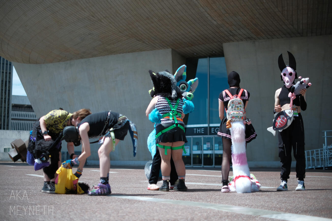 Group photo at the Albany Egg