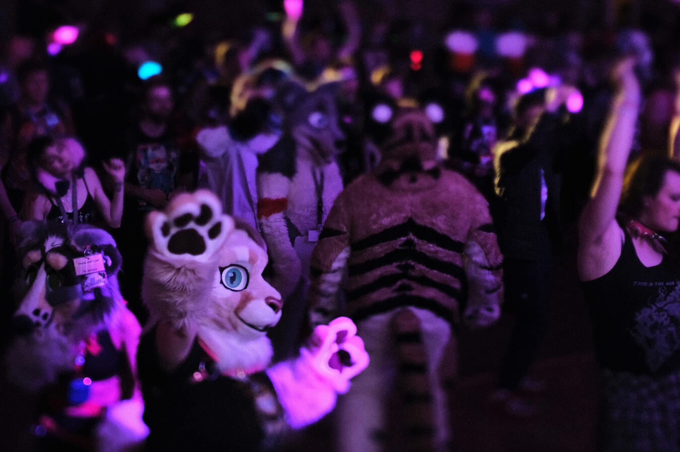 Freya at the Fursquared 2025 Saturday night rave